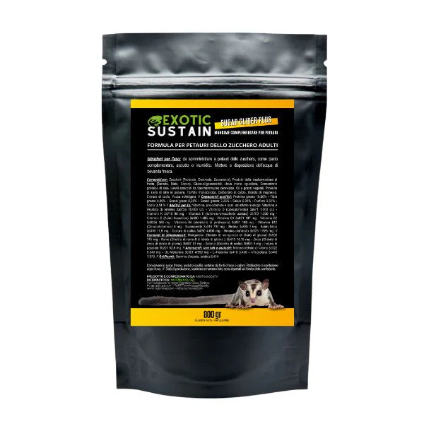 SUGAR GLIDER PLUS (PETAURI DELLO ZUCCHERO GR. 800