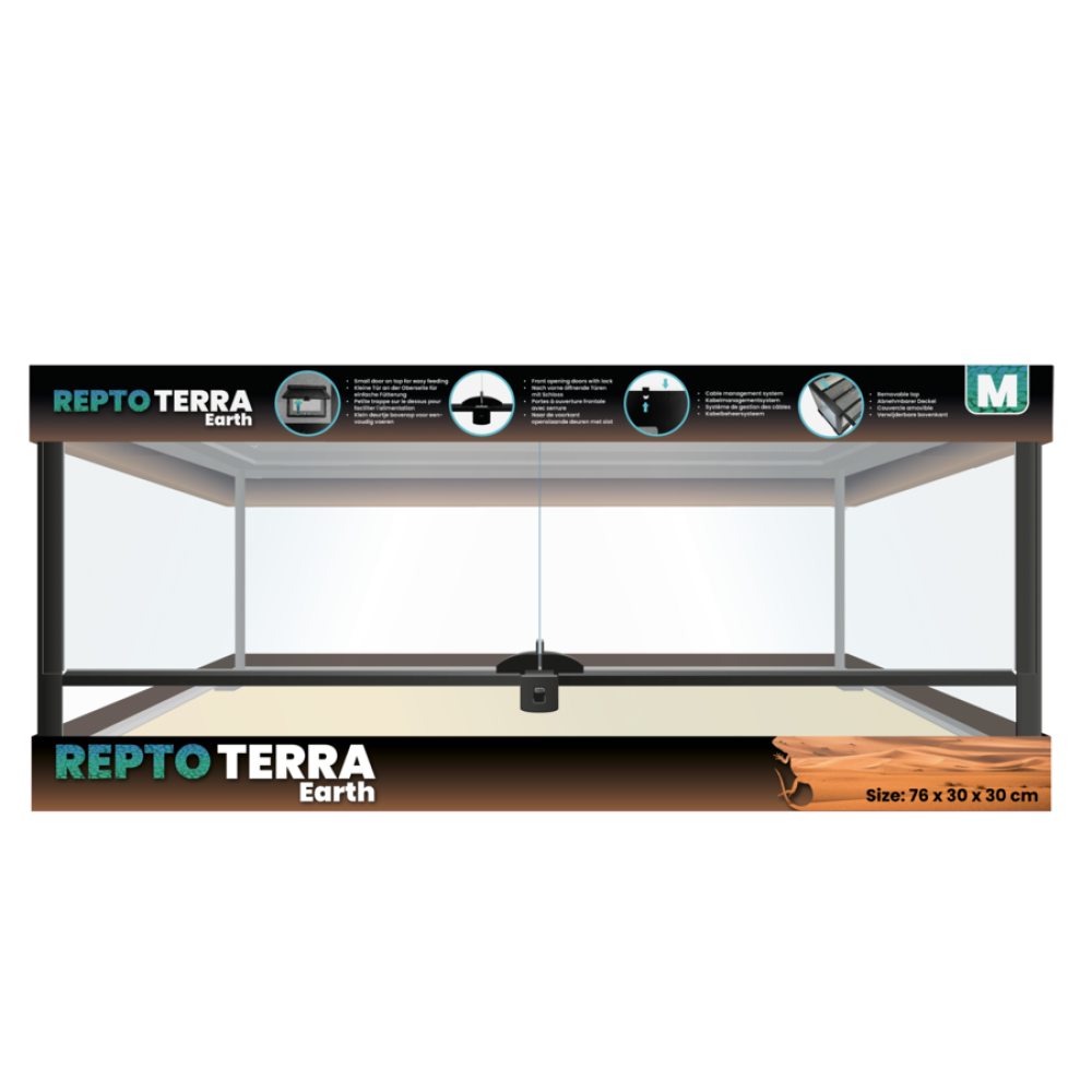 TERRARIO REPTO TERRA EARTH 76X30X30