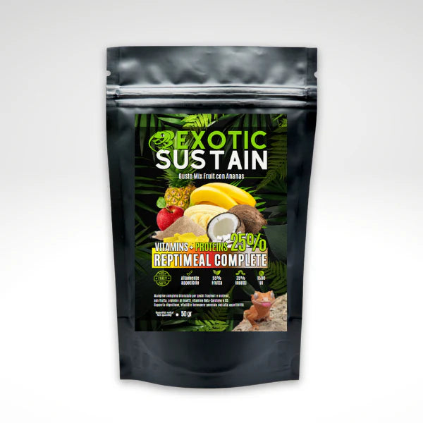 REPTIMEAL COMPLETE: VITAMINS + PROTEINS 25% – MIXFRUIT CON ANANAS GR.150