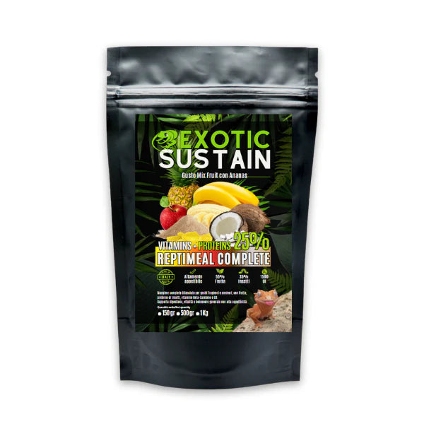 REPTIMEAL COMPLETE: VITAMINS + PROTEINS 25% – MIXFRUIT CON ANANAS GR.500