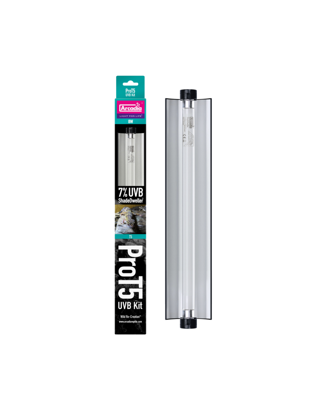 ARCADIA PRO T5 UVB KIT SHADEDWELLER 7% UVB 8 WATT