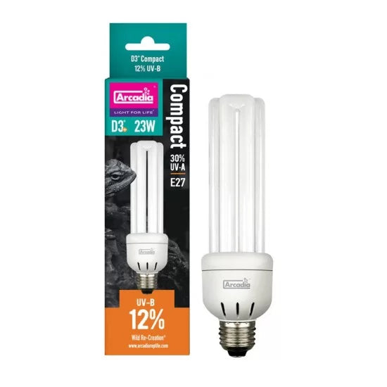 ARCADIA D3 COMPACT LAMP 12% UVB 23 W