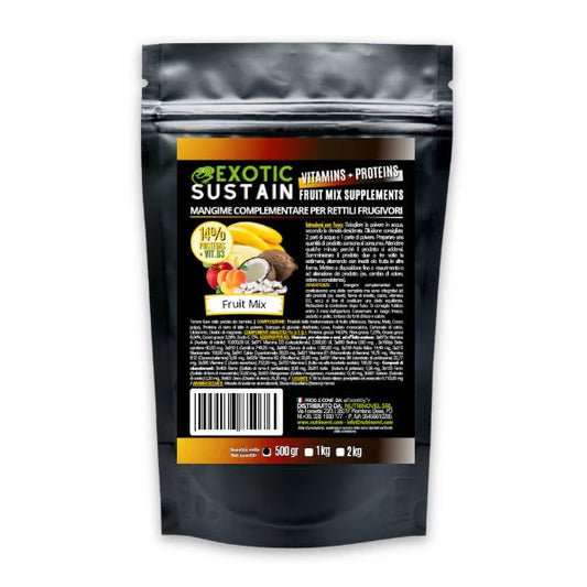 FRUIT MIX SUPPLEMENTS  14 % PROTEINES + VIT. D3 - CON ALBICOCCA  gr500