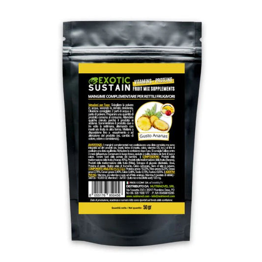 MANGIME COMPLEMENTARE PER RETTILI - GUSTO ANANAS  EXOTIC SUSTAIN GR.150