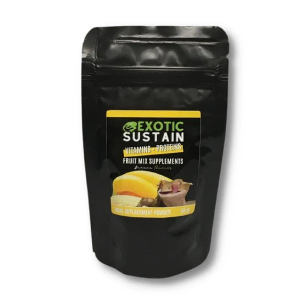 MANGIME COMPLEMENTARE PER RETTILI - GUSTO BANANA  EXOTIC SUSTAIN GR.150