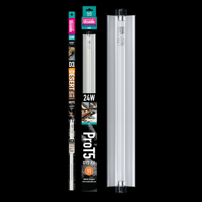 ARCADIA PRO T5 UVB KIT DESERT 12% UVB 24 WATT