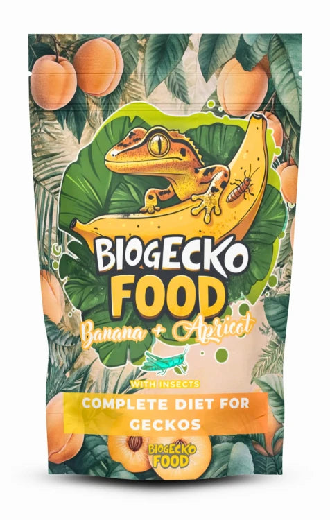 BIOGECKO FOOD BANANA & ALBICOCCA – 100G