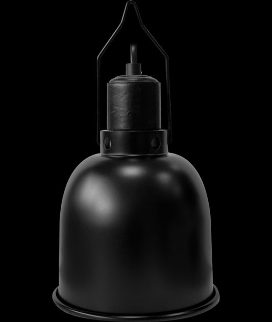 REPTO DOME - RIFLETTORE  CON PORTALAMPADA E27 FITITNG 14CM BLACK