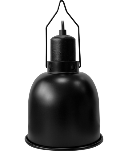 REPTO DOME - RIFLETTORE  CON PORTALAMPADA E27 FITITNG 14CM BLACK