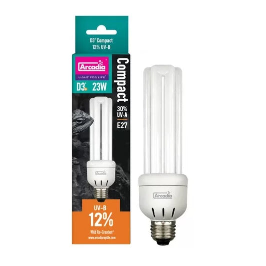 ARCADIA D3 COMPACT LAMP 12% UVB 23 W