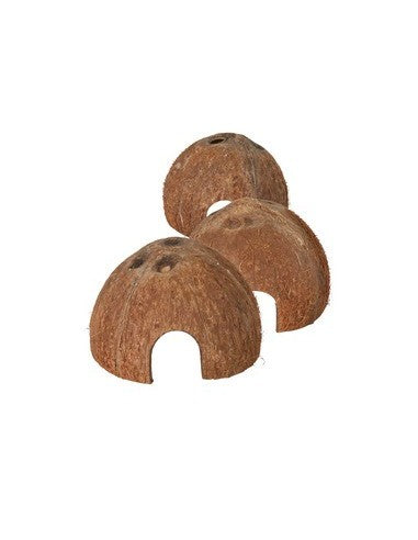 3 MEZZI GUSCI NOCE DI COCCO,ø8/10/12CM